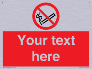 Custom No E-cigarettes / Vaping Sign